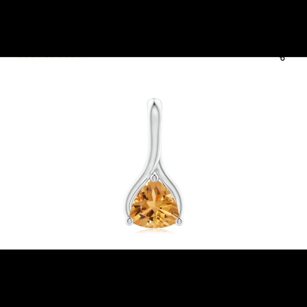 ANGARA CITRINE SILVER PEDANT